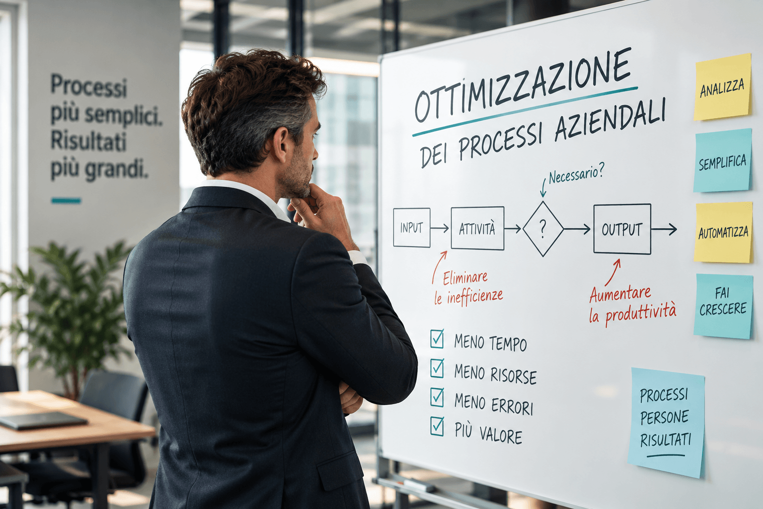Ottimizzazione dei processi aziendali per eliminare inefficienze e aumentare la produttività